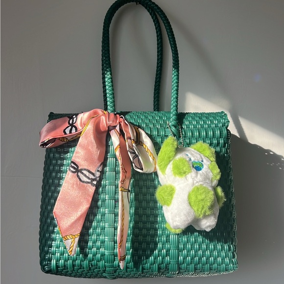 Handbags - Artisan Upcycled Plastic Purse Hand Bag Tote Super Cute Recycled Plastic